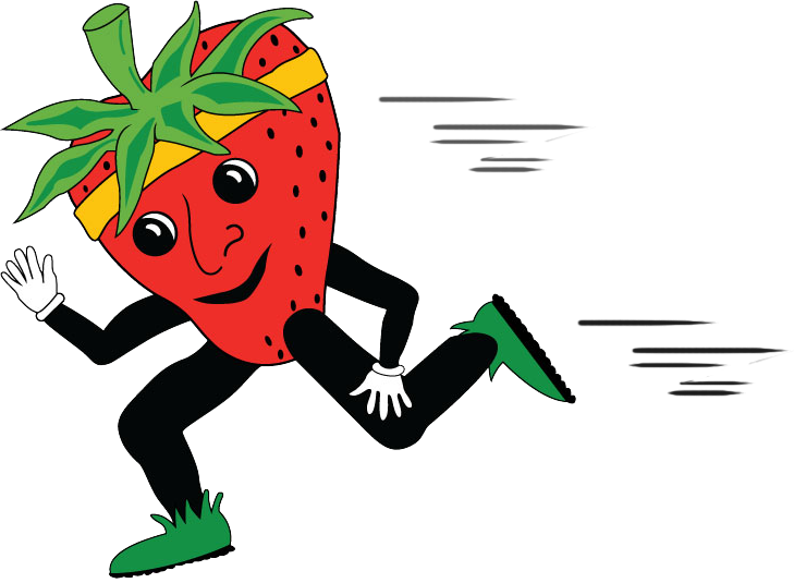 Running Strawberry Spd - Vista Strawberry Festival 2017 (729x535), Png Download
