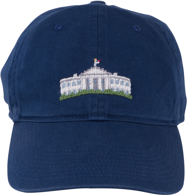 More Views - Smathers & Branson Navy Needlepoint White House (700x700), Png Download