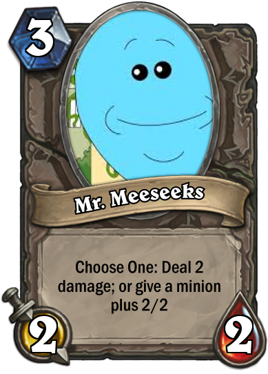 Meeseeks Card - Undertale Hearthstone Cards (400x543), Png Download