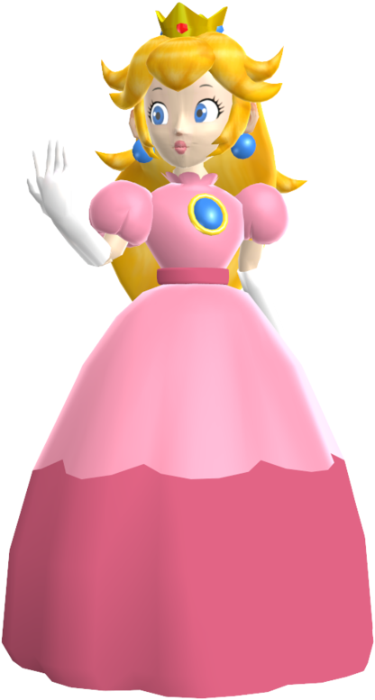 Super Mario Brothers - Classic Princess Peach (427x786), Png Download
