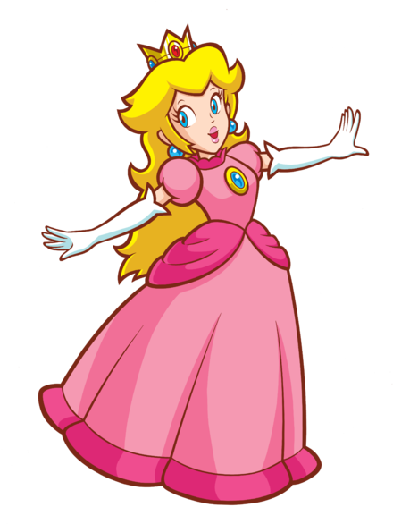 Sticker By Star-sighs - Super Princess Peach Happy (446x600), Png Download