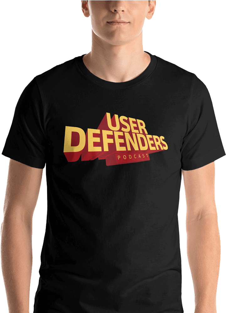 User Defenders Podcast Logo Tee Model Black - Baby Shark Doo Doo T Shirts (1000x1000), Png Download