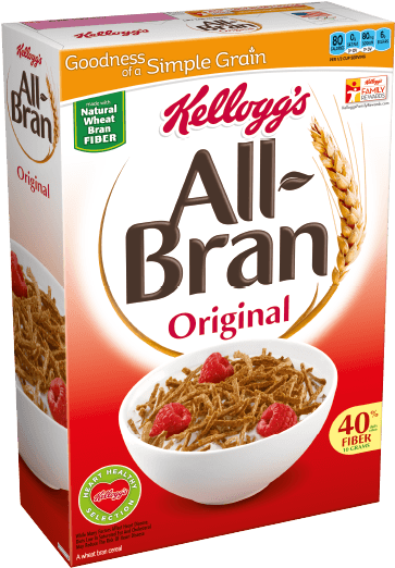 Original Cereal - Kellogg's All Bran Cereal (405x540), Png Download