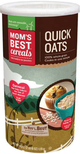 Oats Clipart Clipart - Mom's Best Cereal Oats (260x501), Png Download