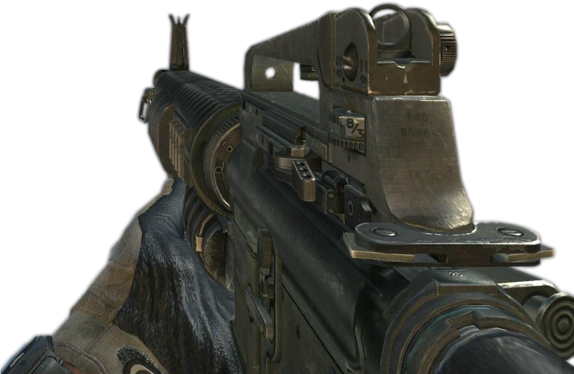 Mw3 M16 Png Banner Download - Call Of Duty Mw3 M16 (1178x862), Png Download