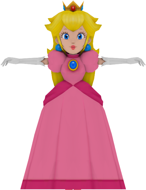Download Zip Archive - Super Mario 3d Land Princess Peach (750x650), Png Download