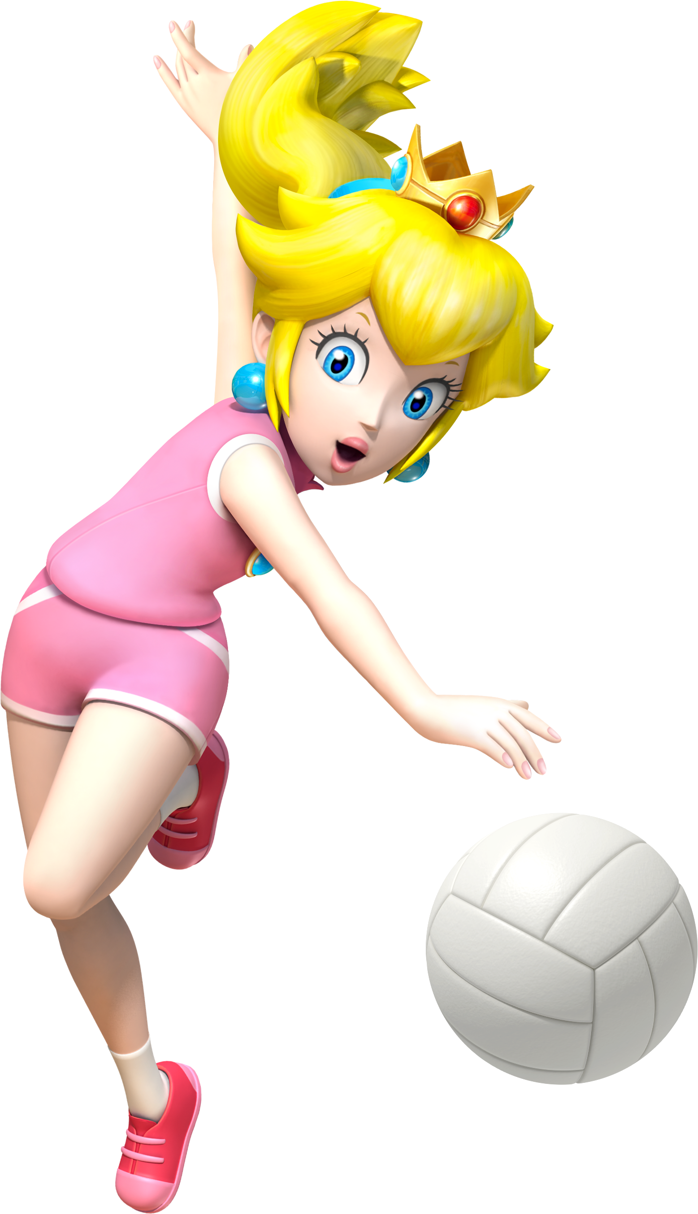 Peach Snes Png - Mario Sports Mix (nintendo Wii) (1405x2444), Png Download