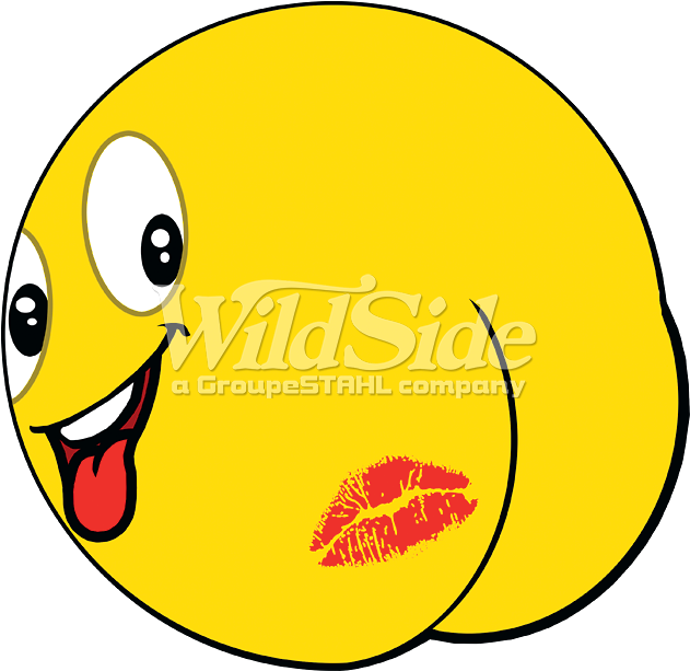 Emoji Butt Kiss - Butt Emoji (675x675), Png Download