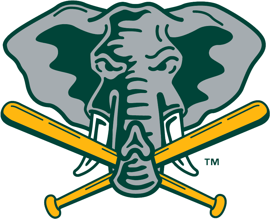 Oakland Athletics Logo Elephant Head - Oakland Athletics Old Logo (1000x800), Png Download