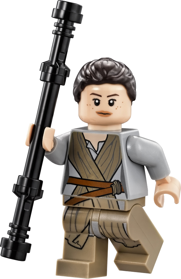 Lego Rey - Lego Star Wars The Force Awakens Reys Speeder Set #75099 (605x931), Png Download