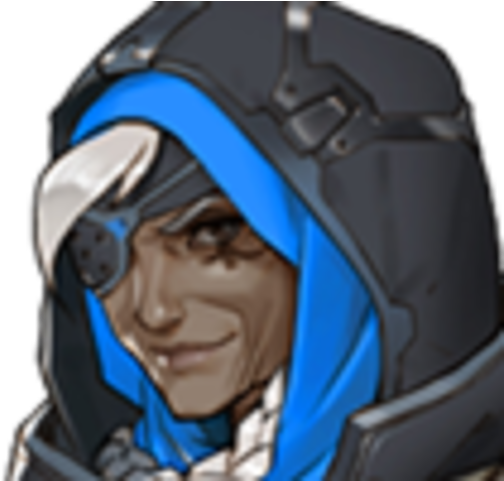 Ana Amari Is Born - Overwatch Hero Icon Ana (538x480), Png Download