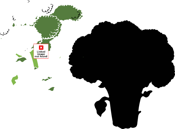 How To Set Use Broccoli 1 Color Svg Vector (600x444), Png Download