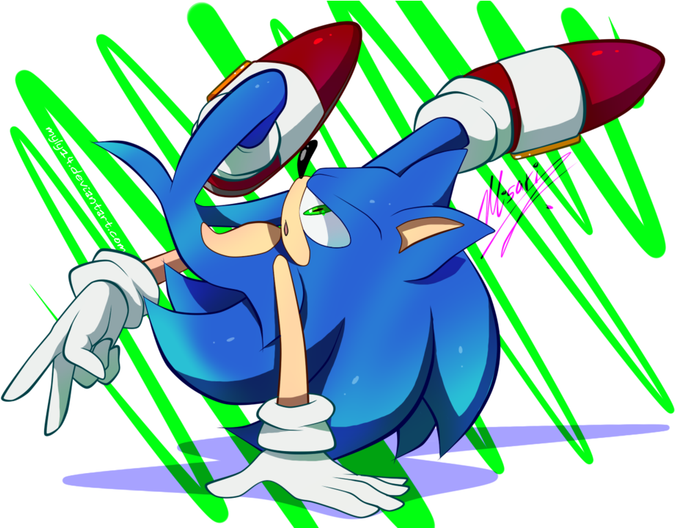 Picture Black And White Drawing Sonic Epic - Sonamy De Myly14 (1024x768), Png Download