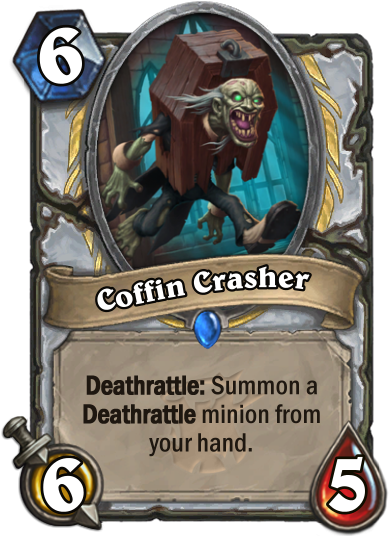 29 Mar - Coffin Crasher Hearthstone (400x543), Png Download