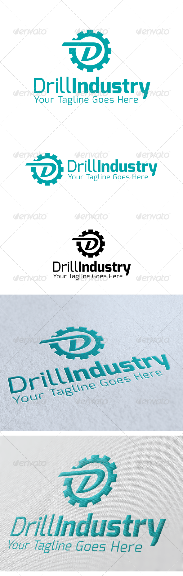 Drill Industry Logo - Logo (590x1850), Png Download