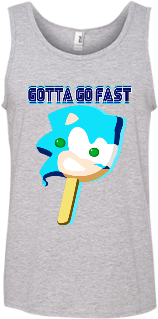 Sanic Popsicle Tank Top - Men's Tank Tops Death Metal (1024x1024), Png Download