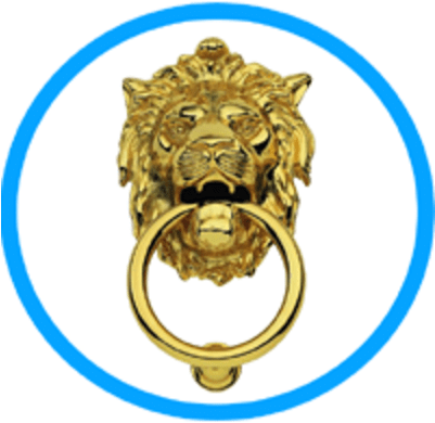 Acorn Manufacturing Leone Door Knocker, Polished Brass (400x400), Png Download