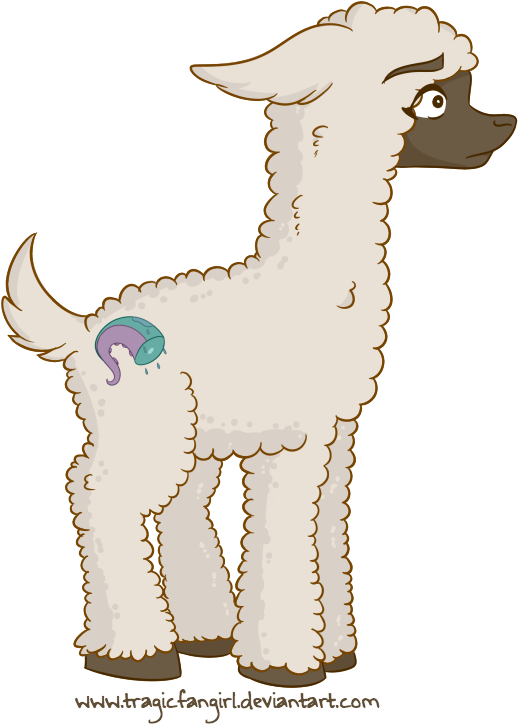 Llama - Thought (586x800), Png Download