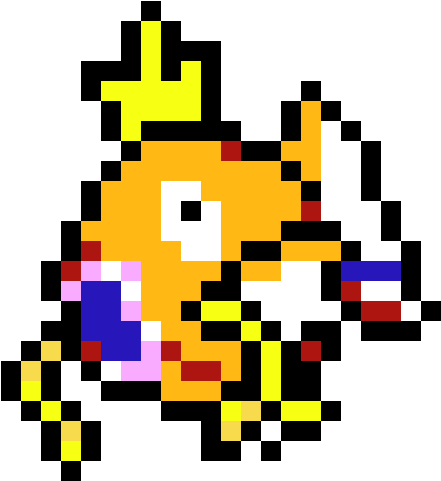 Magikarp - Pokemon Pixel Art Magikarp (660x620), Png Download