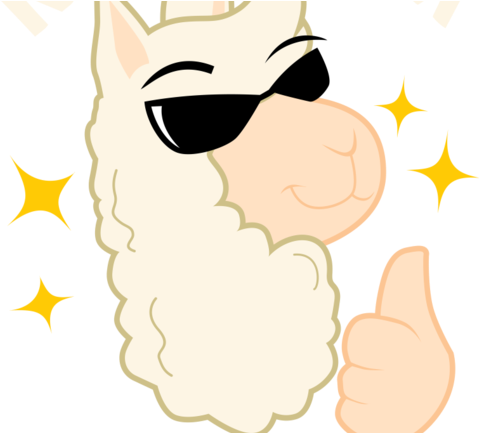No Drama Llama - Llama (571x432), Png Download