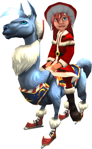 Meet The 2012 Kingsisle Charity Fa La La La Llama - Wizard101 Ice Mounts (300x483), Png Download