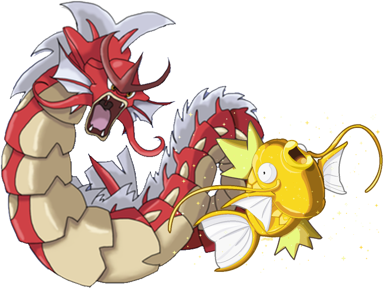 Magikarp ♥ Shop - Pokemon Gyarados Shiny (900x701), Png Download