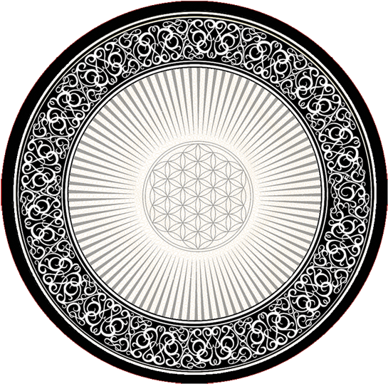 Flower Of Life Dab Mat - Ornament (600x600), Png Download