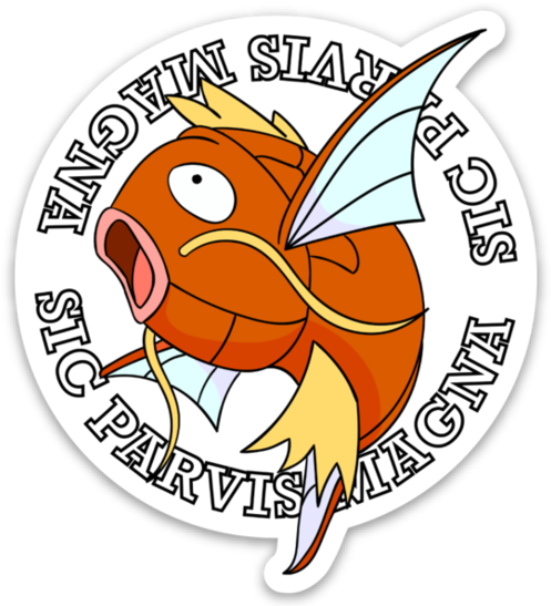 Vinyl Magikarp Stickers - Cartoon (550x550), Png Download