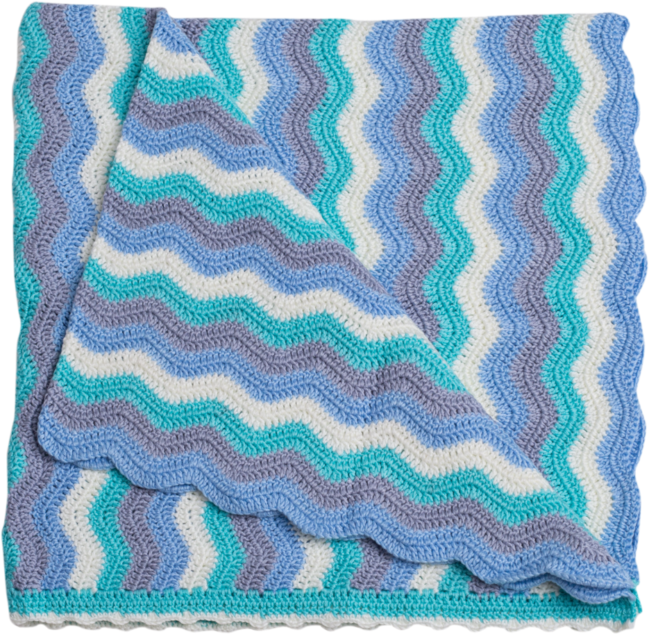 Baby Ripple Blanket Blue Jay - Blue Blanket Png (600x600), Png Download