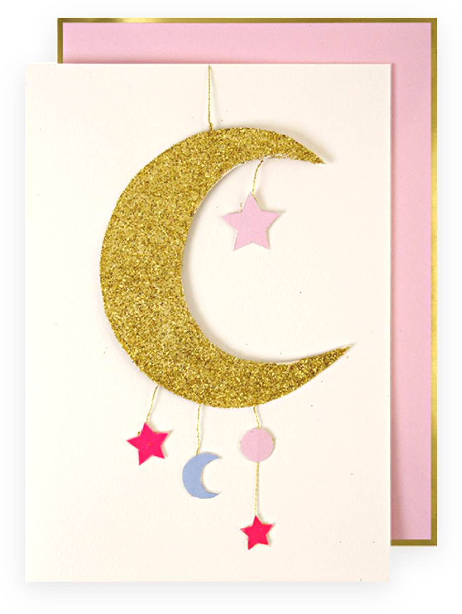 Babygirlcard V=1527711647 - Meri Meri Baby Girl Mobile Greeting Card (1500x1500), Png Download