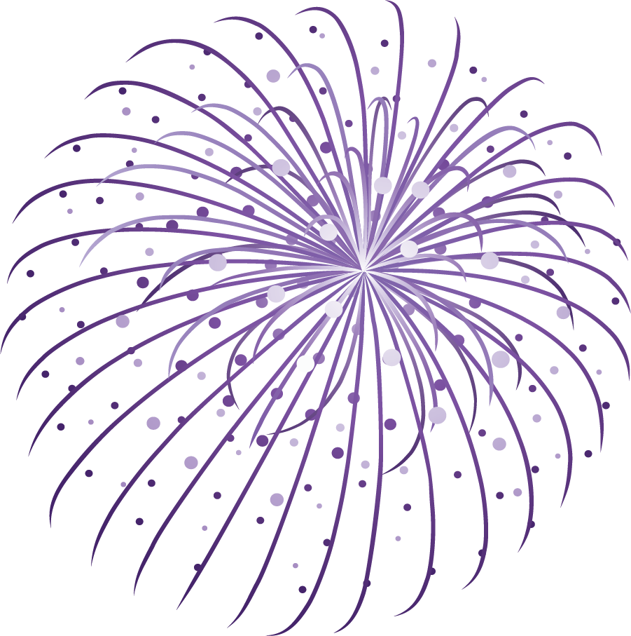 Fireworks Png Hd - New Year Fireworks Clip Art (901x907), Png Download