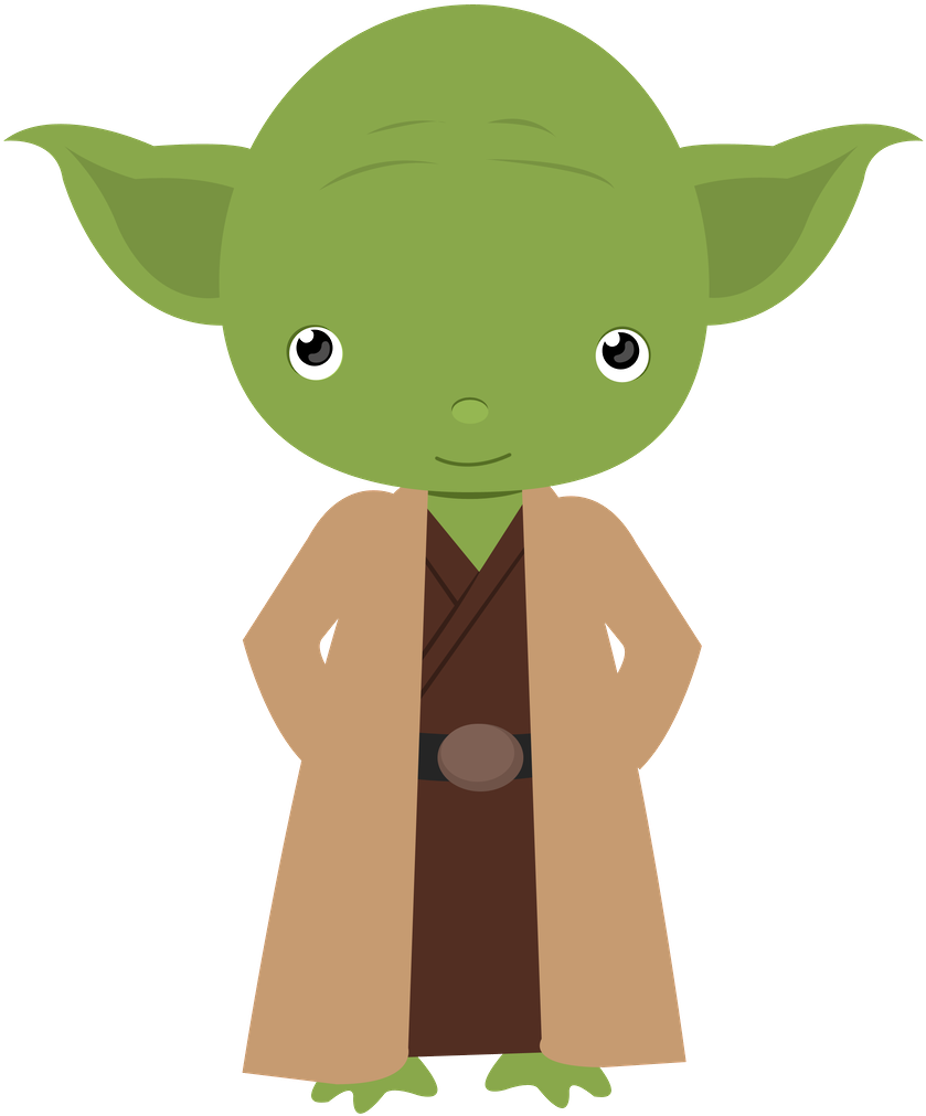 Chewbacca Clipart Cute - Star Wars Clipart Yoda (900x1097), Png Download