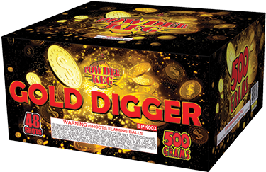 Golddigger - Fireworks (500x358), Png Download