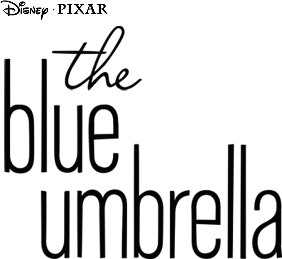 The Blue Umbrella - Pixar The Blue Umbrella Png Logo (2048x1024), Png Download