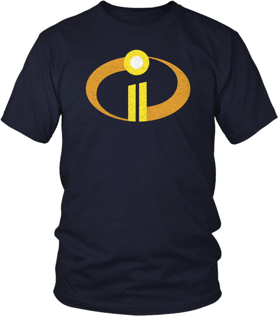 Disney Pixar Incredibles 2 Logo Graphic T-shirt - Real Grandpas Play Guitar #1 Custom T-shirt | Funny (1024x1024), Png Download