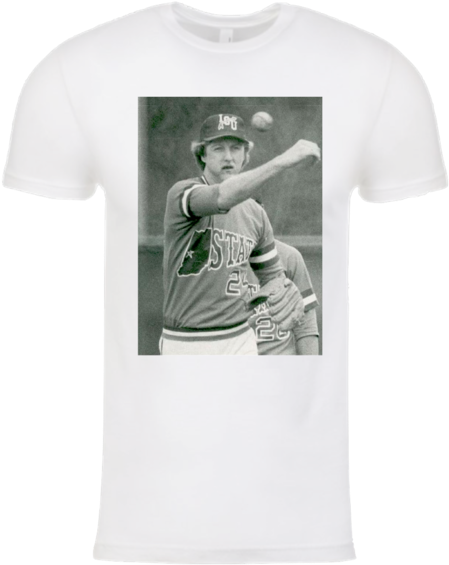 Larry Biesbol - Larry Bird Indiana State Baseball (530x632), Png Download