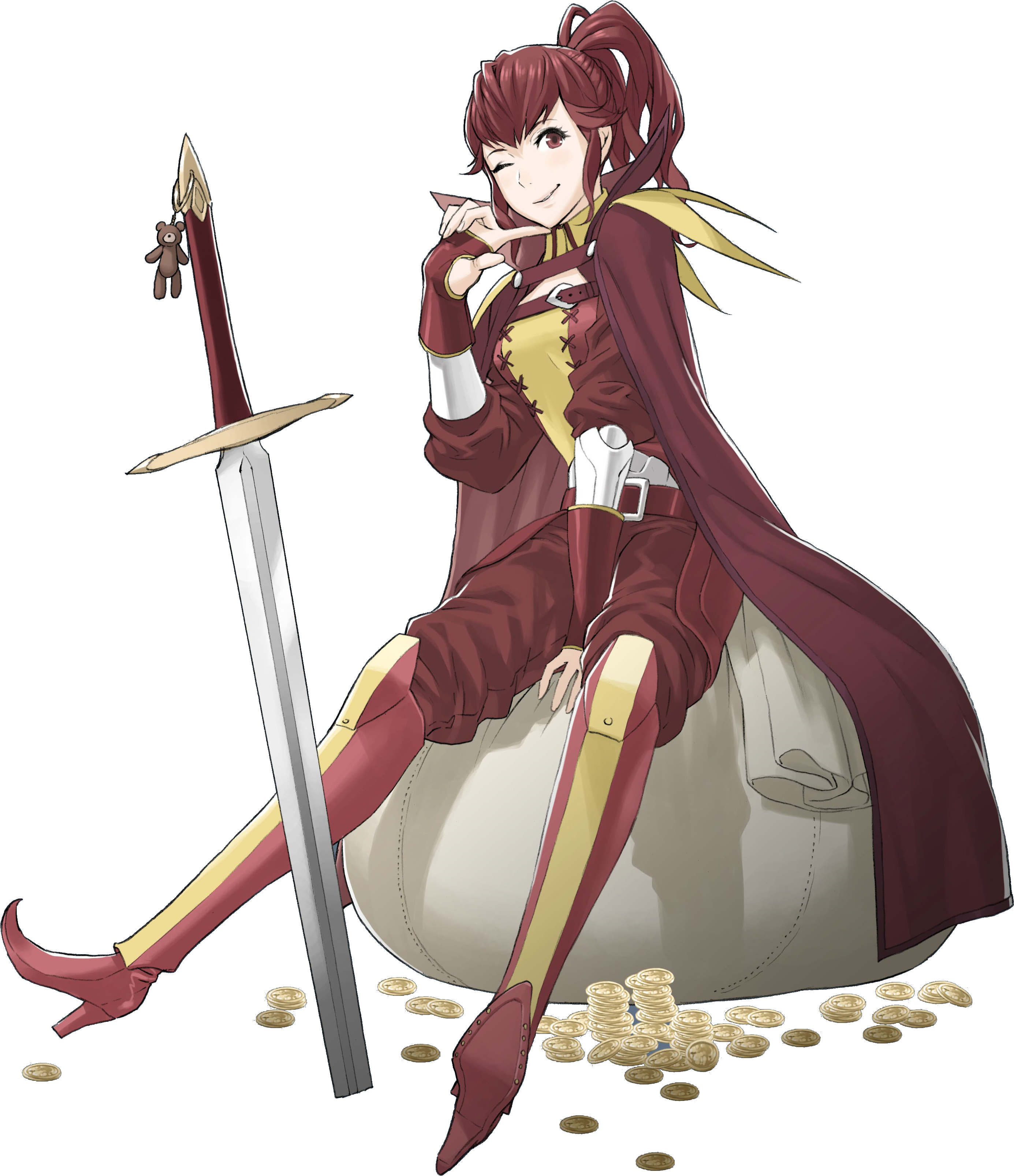 Middleweight, But A Very Fast Runner Can Wall Jump - Fire Emblem Anna (2769x3211), Png Download