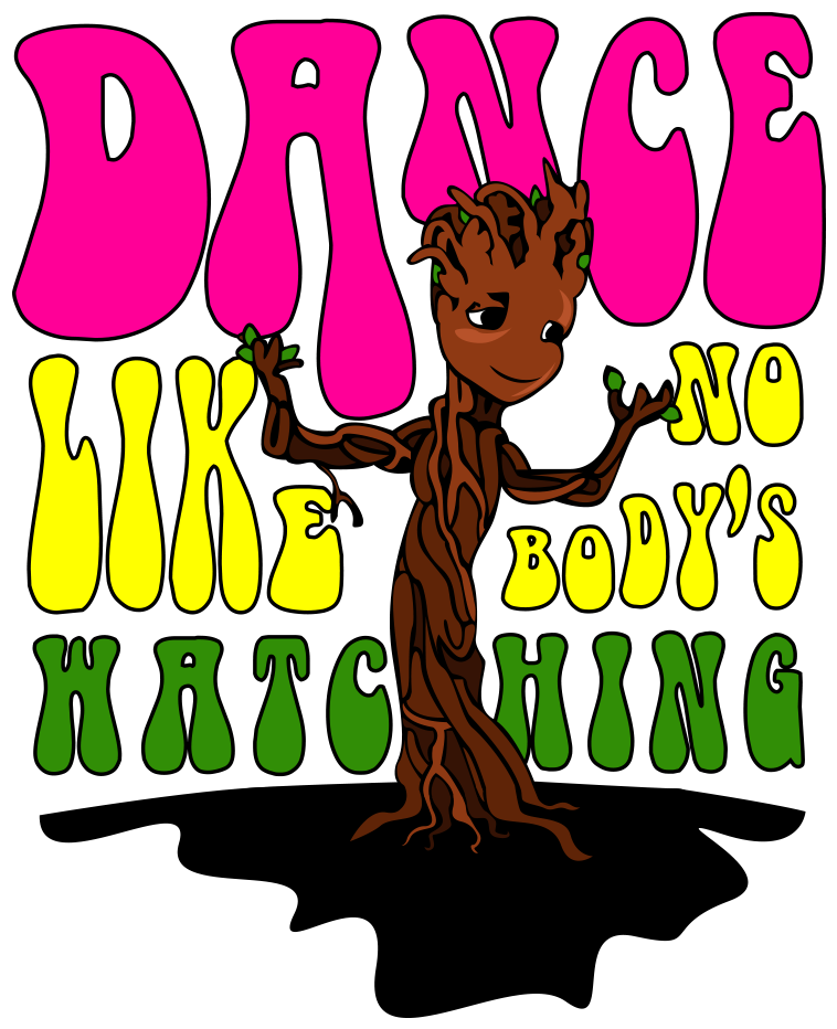 Dancing Baby Groot By Cheekydesignz On Deviantart - Cartoon (800x975), Png Download
