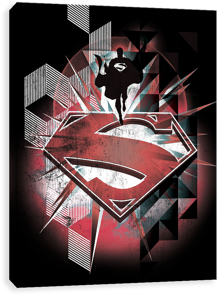 Superman Logo Burst - Superman Iphone 7 Case - Red Superman Pattern | Skinit (1000x1000), Png Download