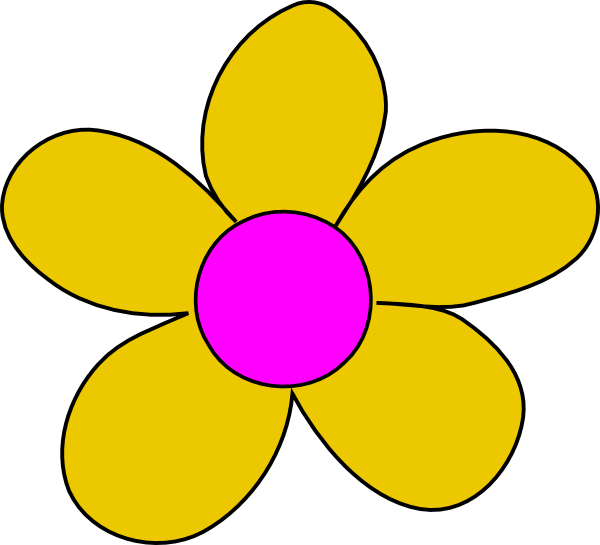 Clipart Flowers Yellow - Yellow Flowers Clipart (600x545), Png Download