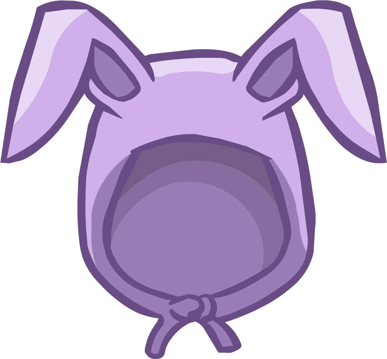 Lavender Bunny Ears - Club Penguin Bunny Ears (1300x1181), Png Download