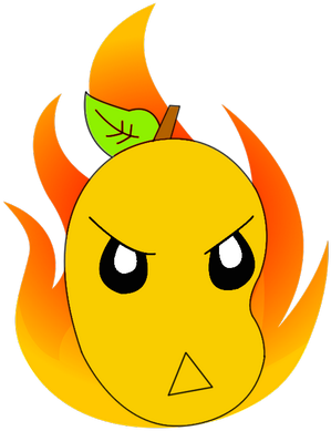 Graphic Library Download Fire Firemangohd Twitter - Fire Mango (400x400), Png Download