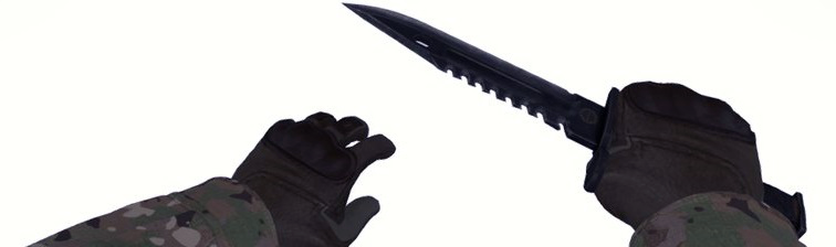 M9knife - Csgo Knife In Hand Png (756x224), Png Download