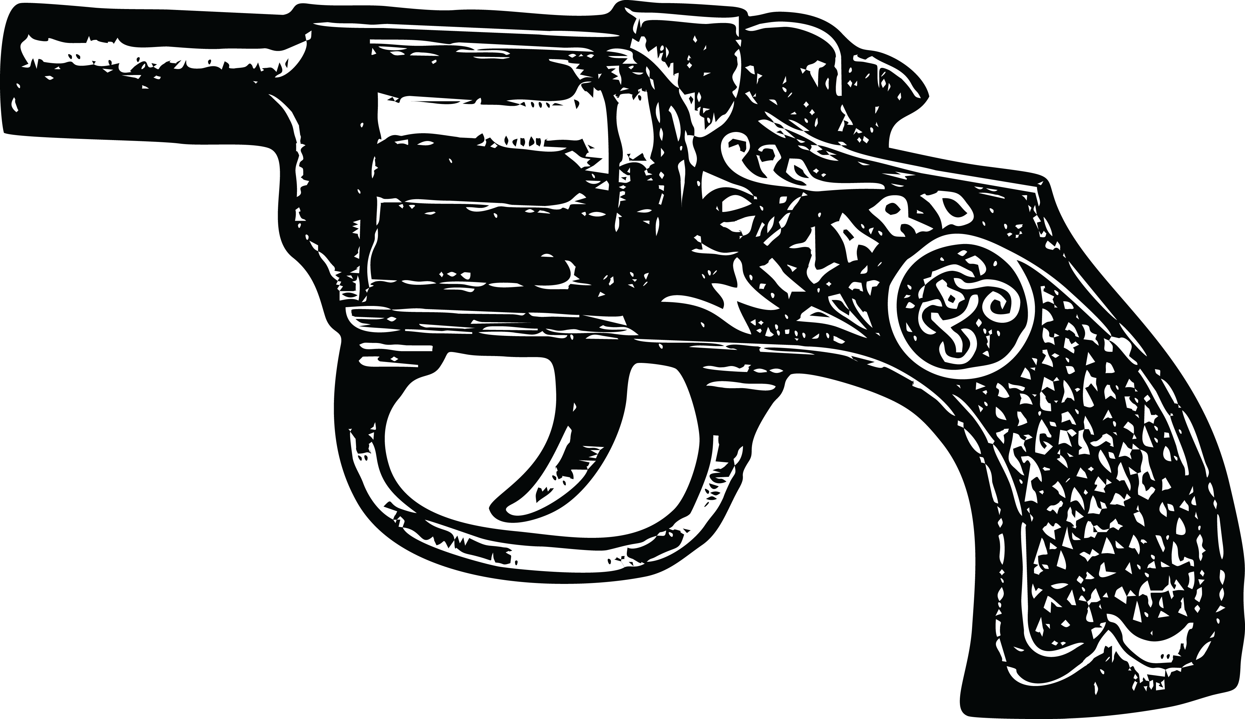 , , - Vintage Gun Png (4000x2310), Png Download
