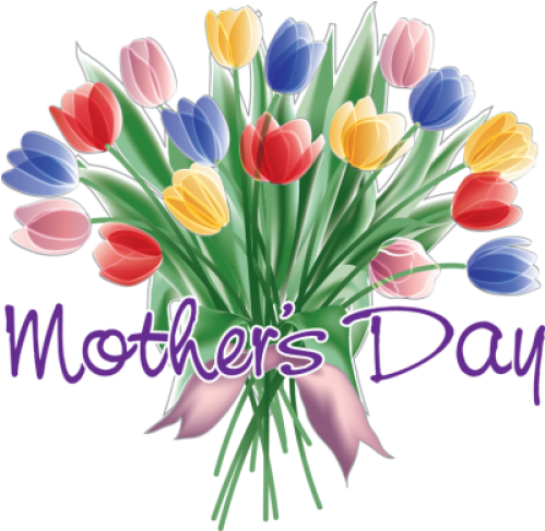Clip Art Black And White Download Mother S April Flower - Mothers Day Clip Art Free (729x486), Png Download