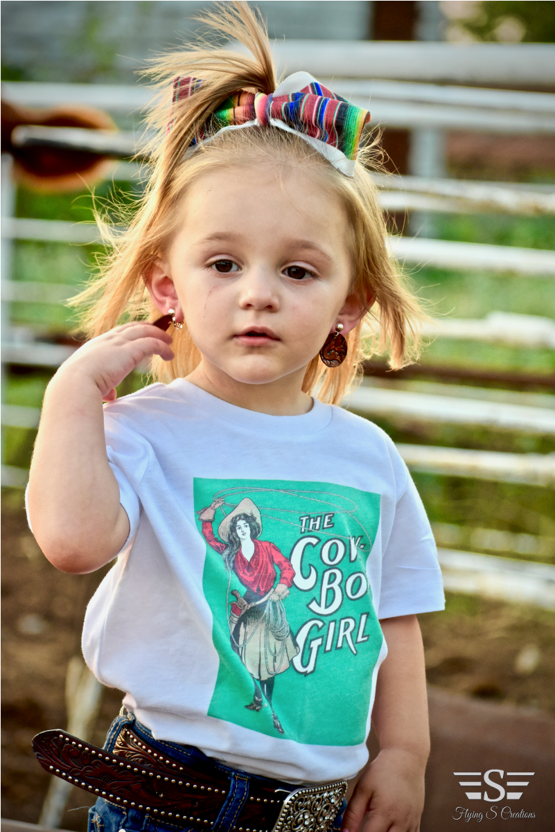 Cowboy-girl Girls Tee - Toddler (1200x1200), Png Download