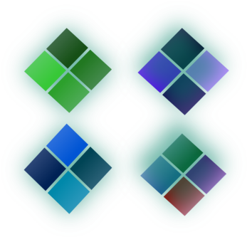 Diamond Color Shape Blue Diamond - Colored Shape Transparent Png (354x340), Png Download