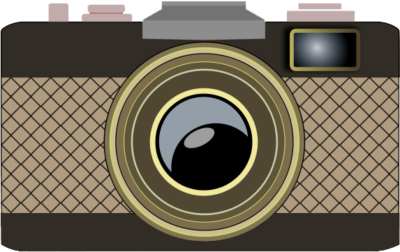 Vector Free Cliparts Download Clip Art Old - Camera Vintage Vector Png (637x419), Png Download