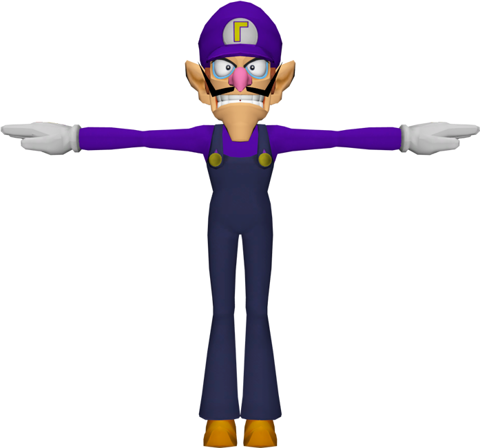 Download Zip Archive - Waluigi 3d Model Download (750x650), Png Download