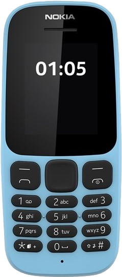Nokia Mobile Png Transparent Images - Nokia 105 Dual Sim Blue (800x600), Png Download